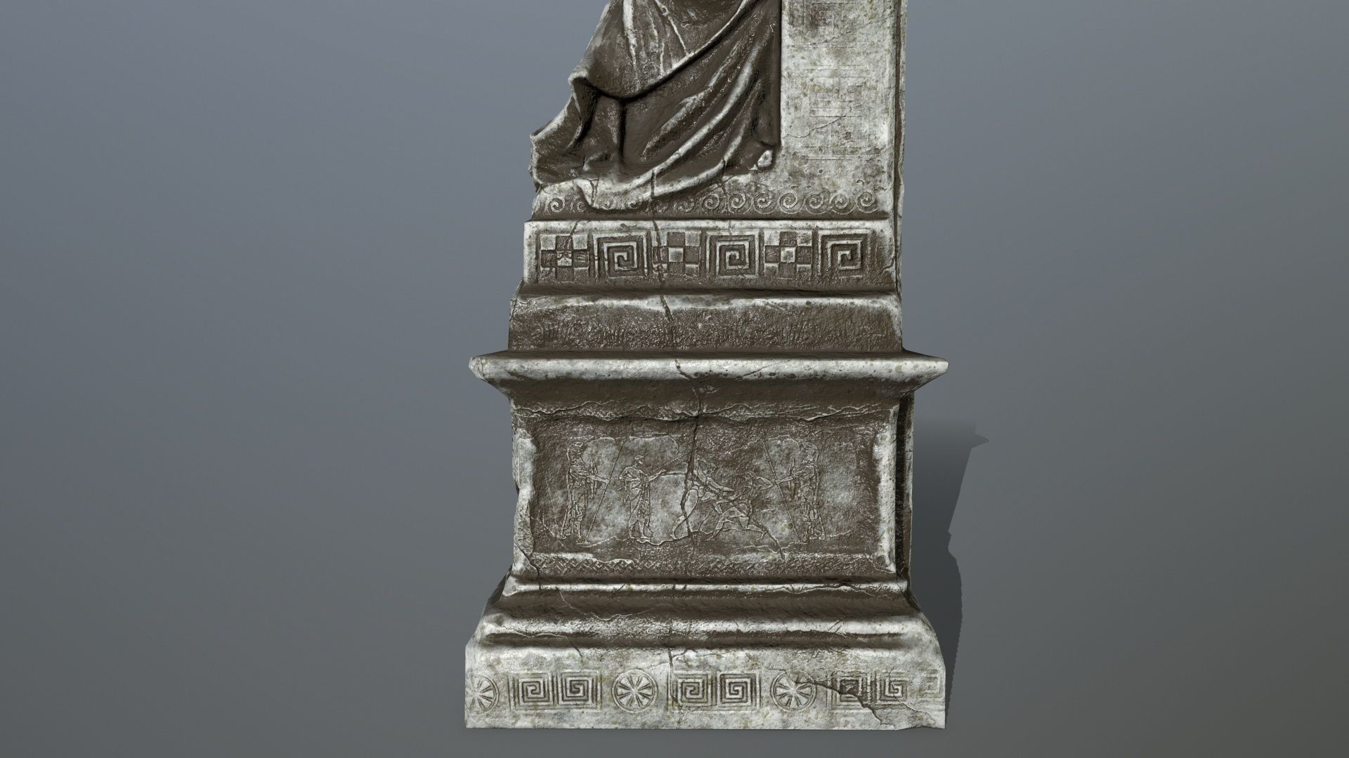 statue Low-poly 3D model_6