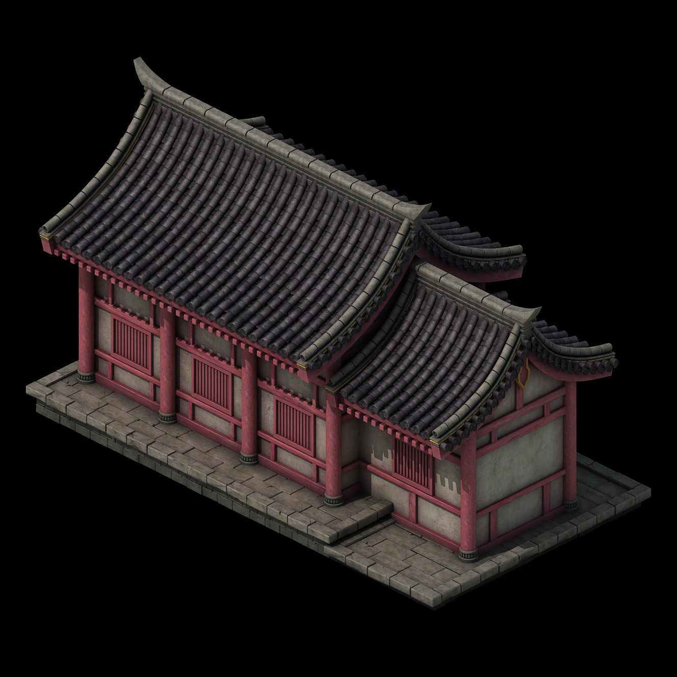 City Building - Small House 044 3D model_1