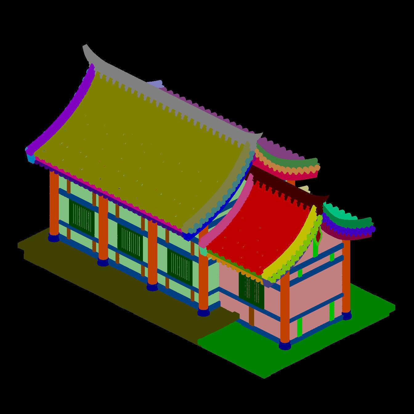 City Building - Small House 044 3D model_3