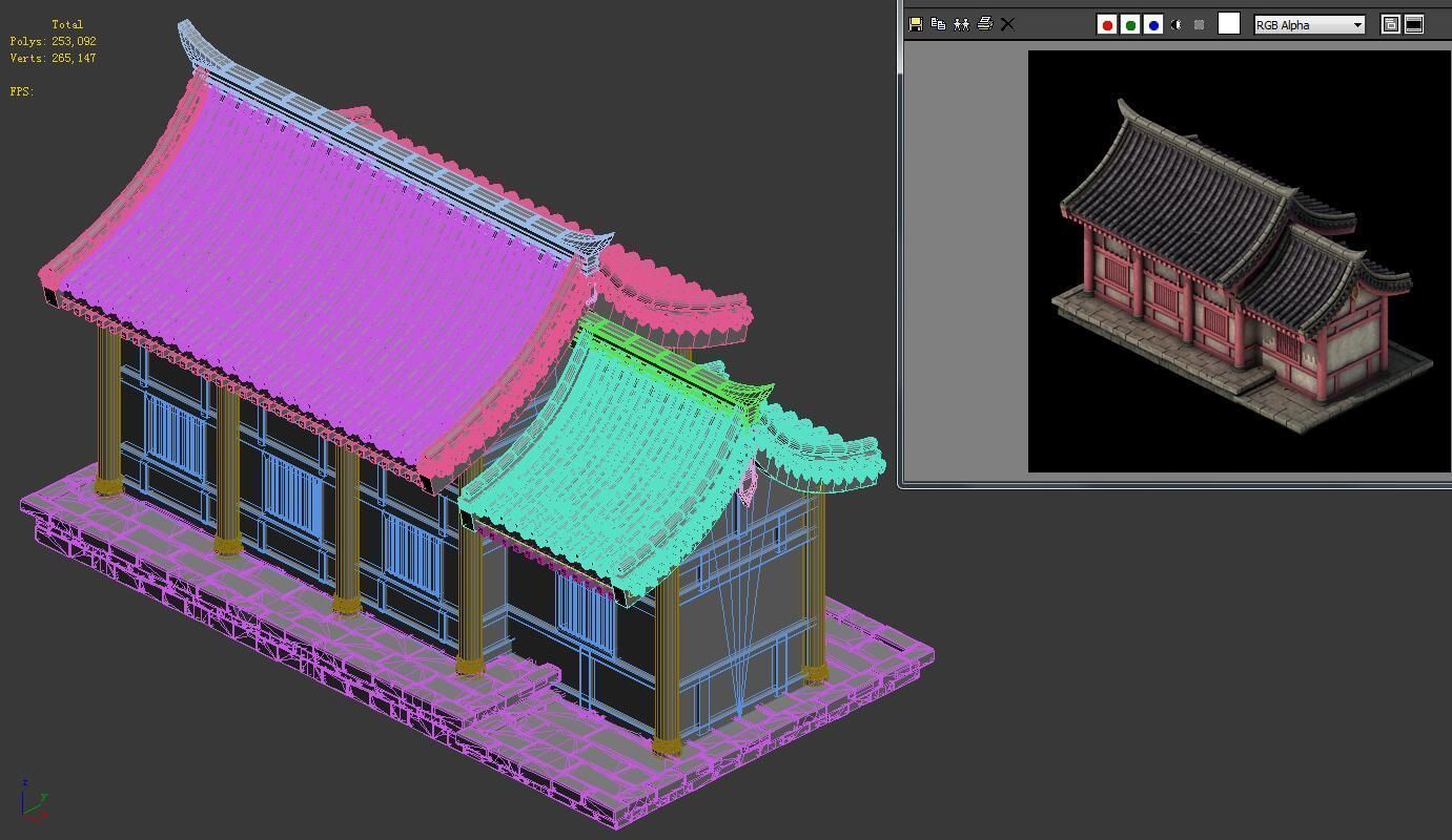 City Building - Small House 044 3D model_6