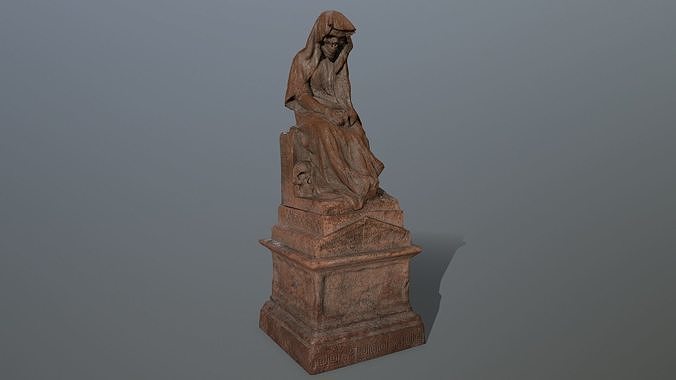 statue Low-poly 3D model