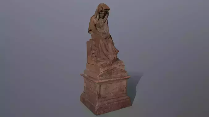 statue Low-poly 3D model