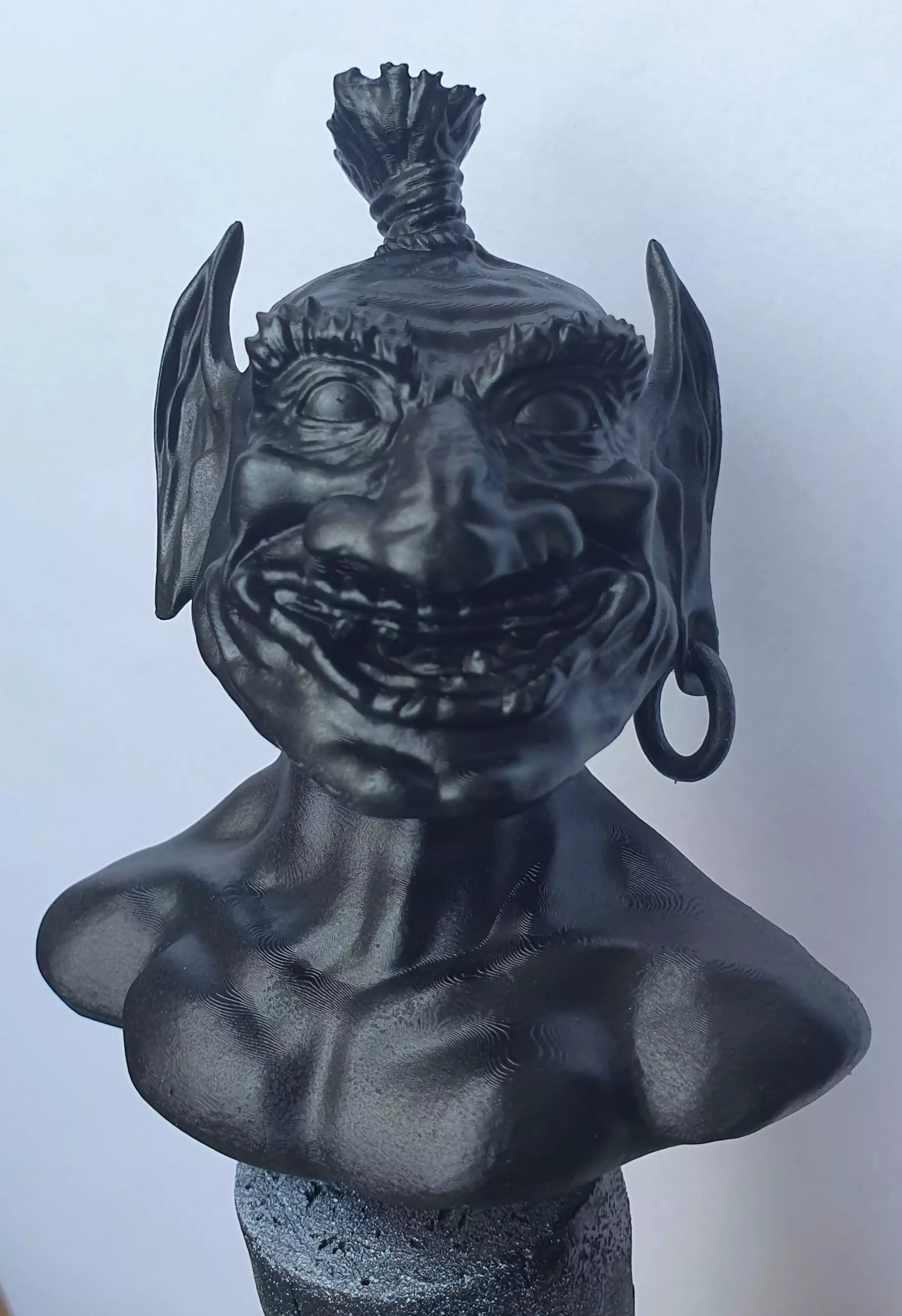Troll bust  3D print model_0