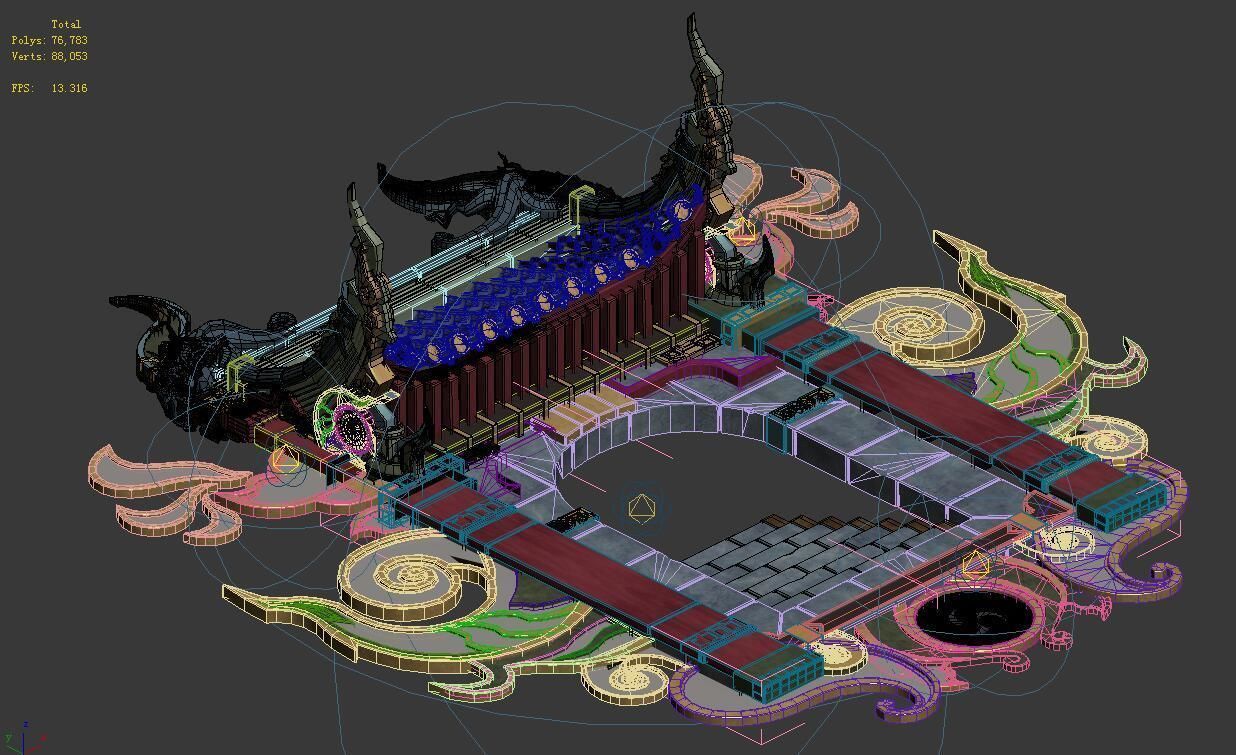 Hell construction - the entrance of the government 3D model_4