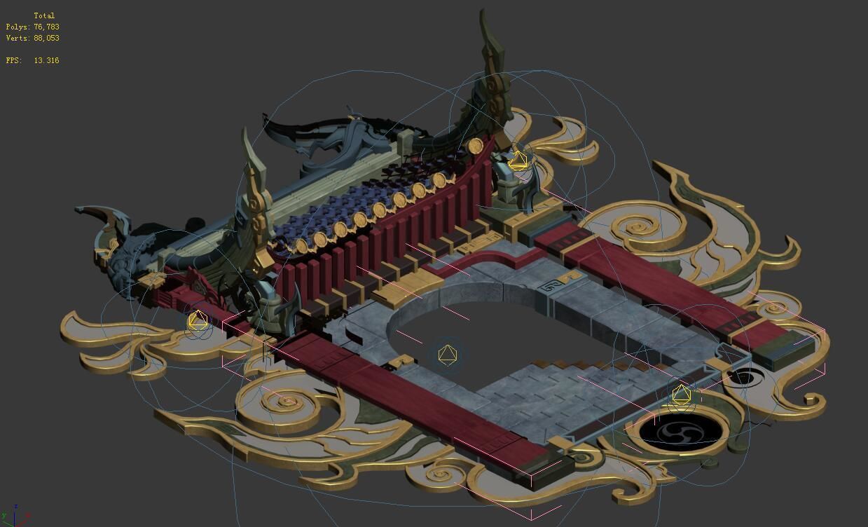 Hell construction - the entrance of the government 3D model_3