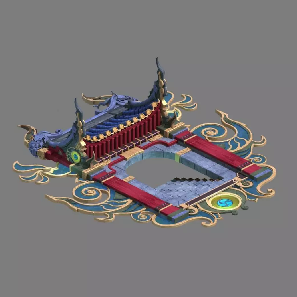 Hell construction - the entrance of the government 3D model_0