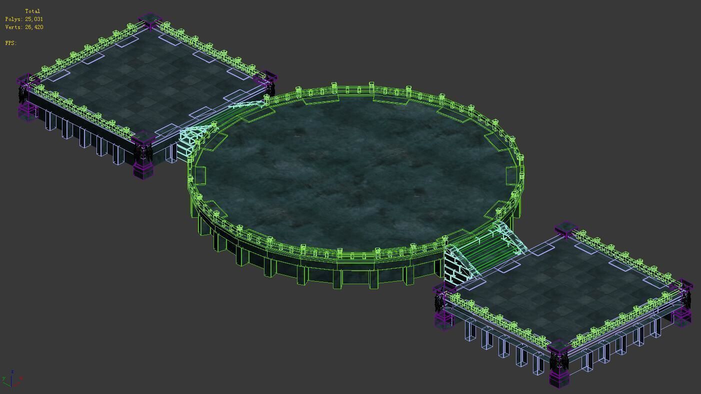 Battle of small platform 043 3D model_6