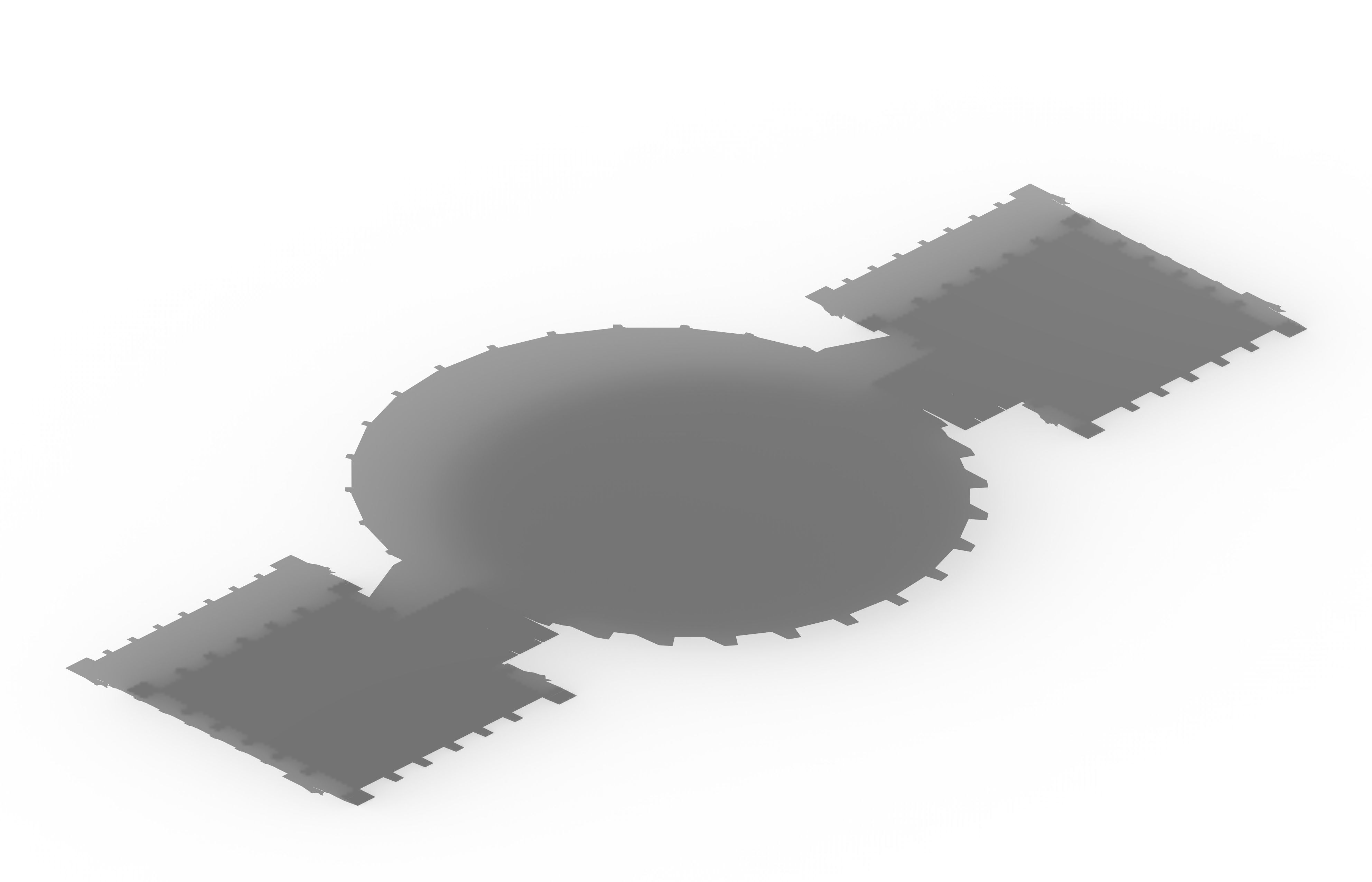 Battle of small platform 043 3D model_4