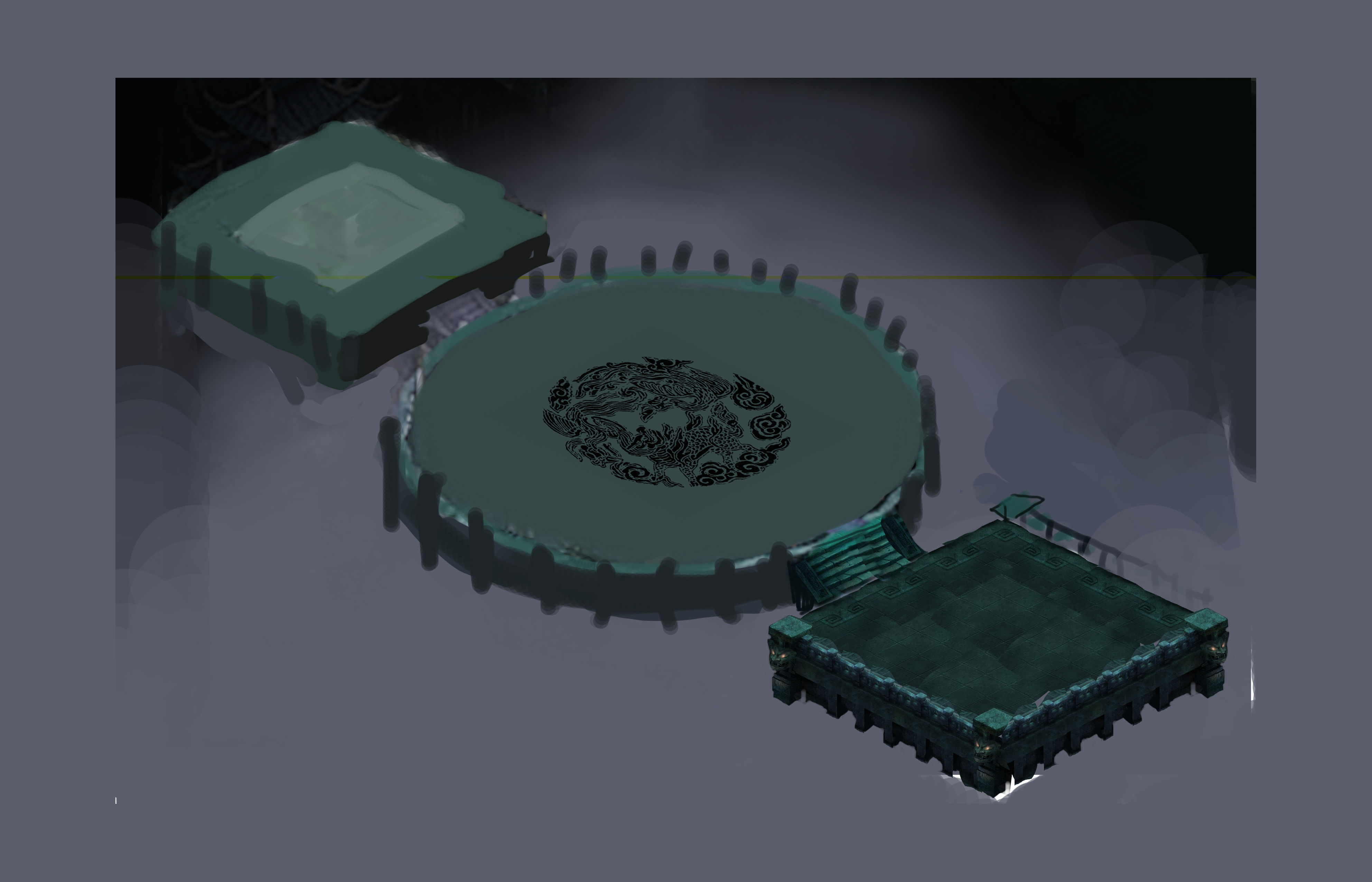 Battle of small platform 043 3D model_3