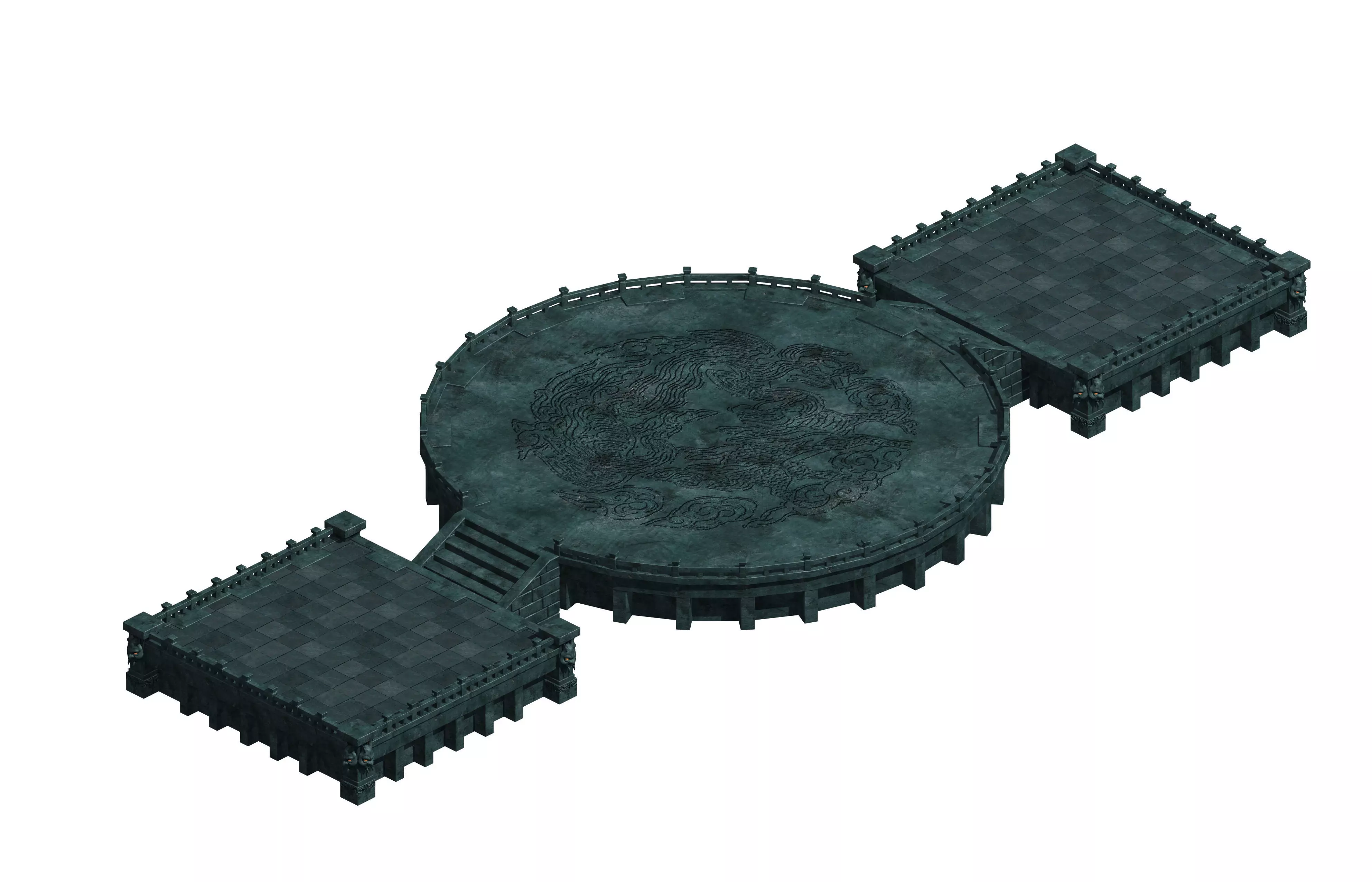 Battle of small platform 043 3D model_0