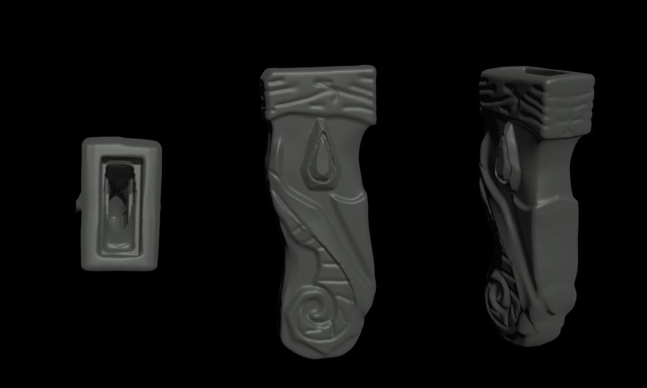 Female armor wearable armor female for cosplay 3D print model_9