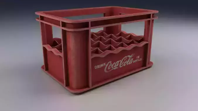 Old Beverage Crate Red
