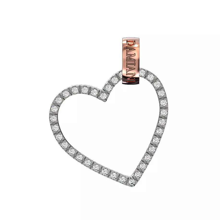 N041 Pendant Heart 3D print model_0