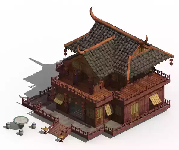 Romantic - brothel - month full floor 3D model