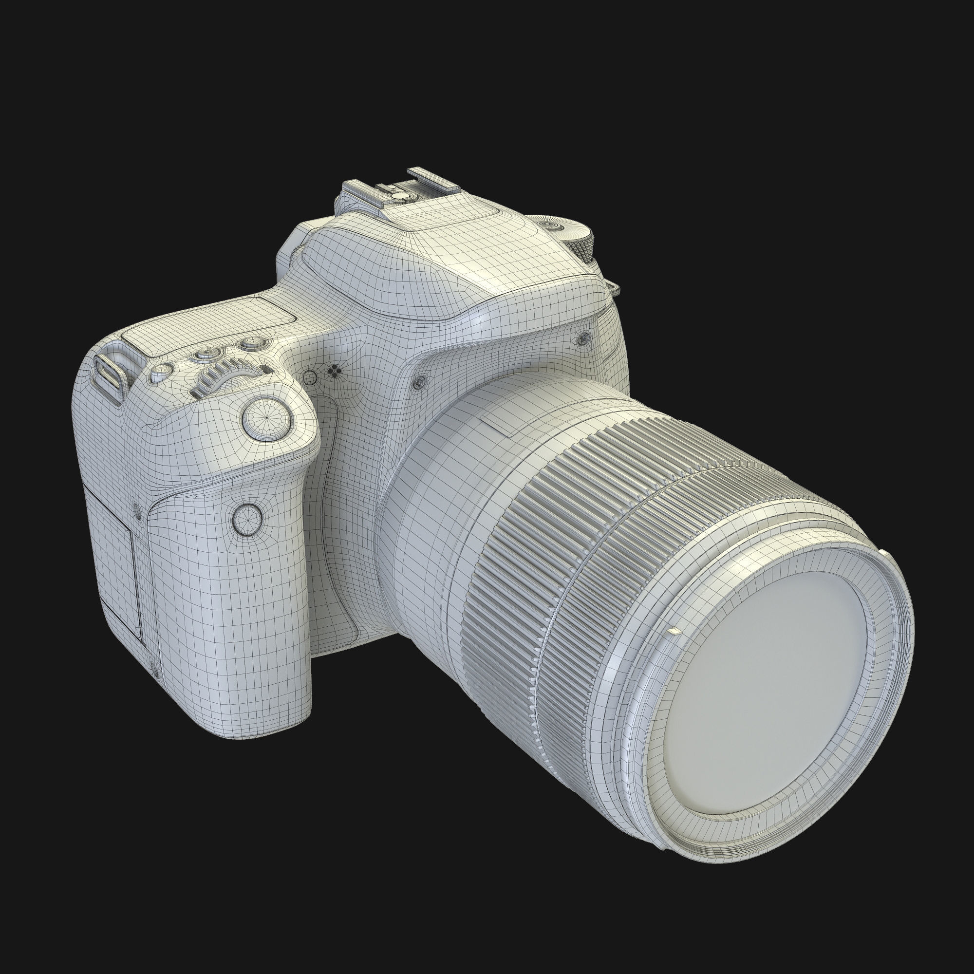 Camera Canon Eos 77d 3D model_9