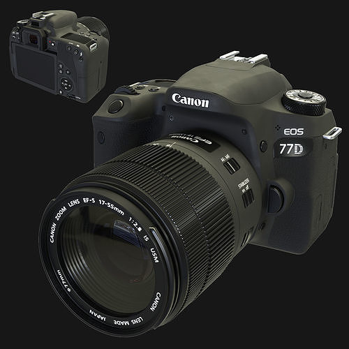 Camera Canon Eos 77d 3D model