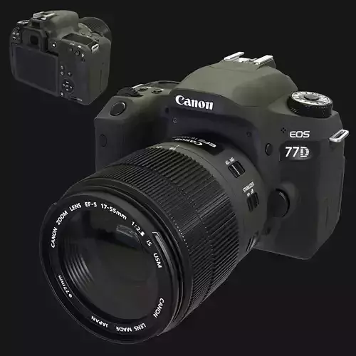 Camera Canon Eos 77d 3D model