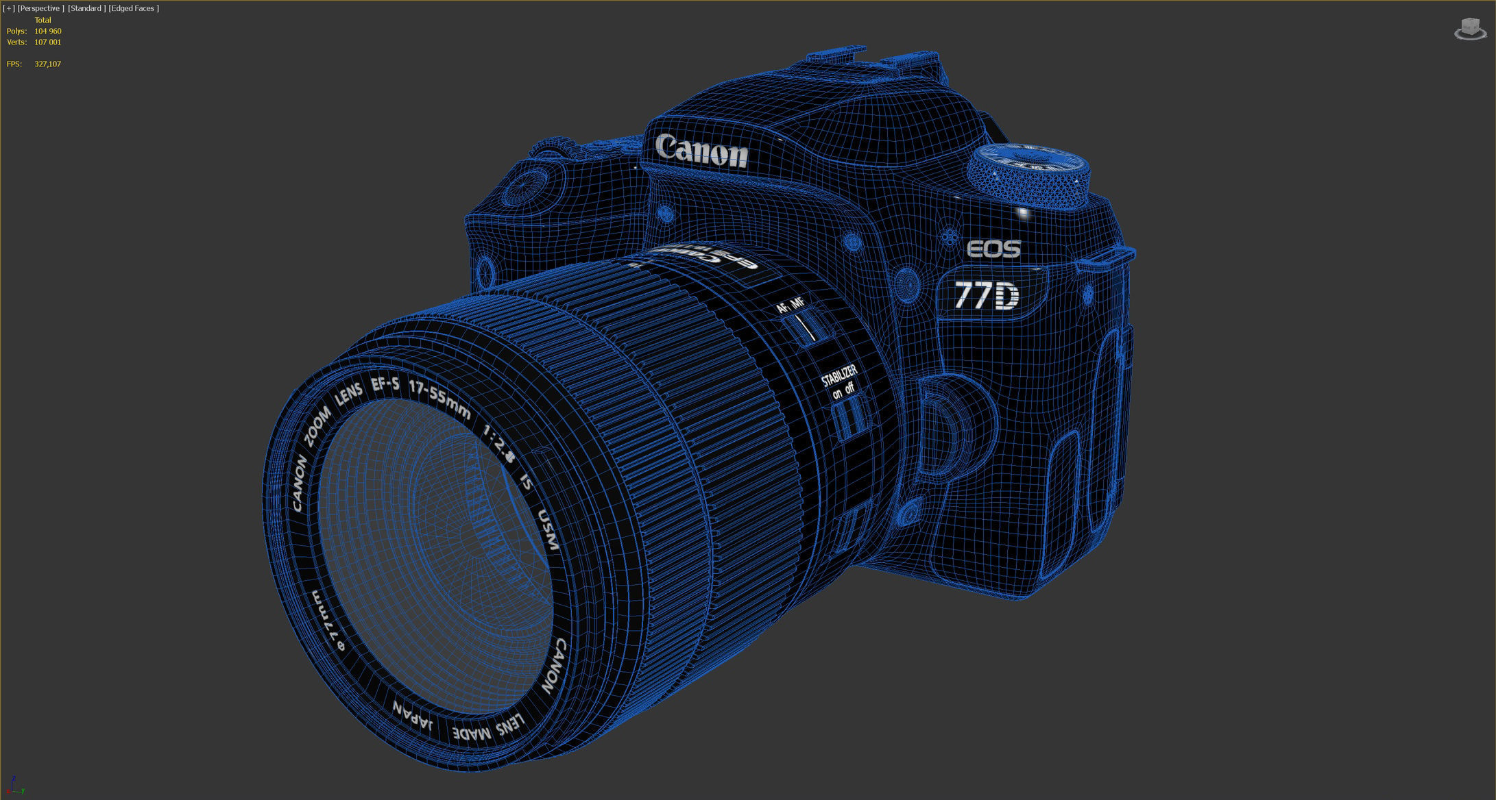 Camera Canon Eos 77d 3D model_10