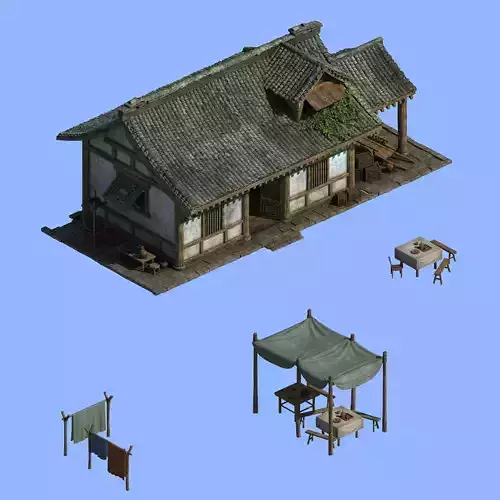 Ancient architecture - residential 043