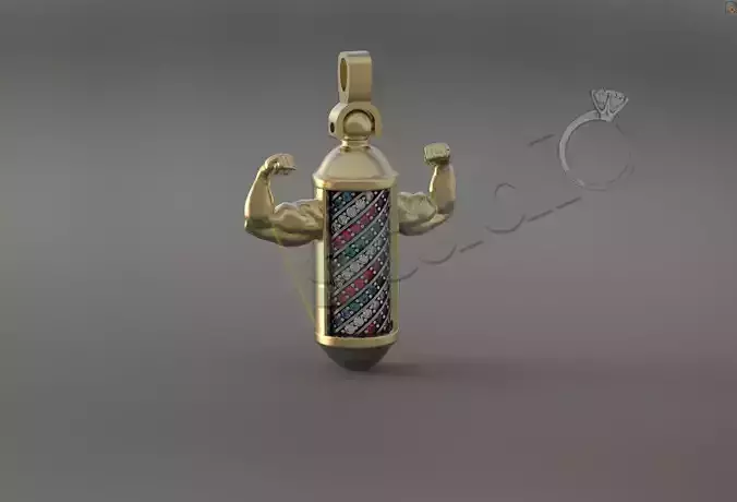 Special luxury barbel sign spinning pendant 