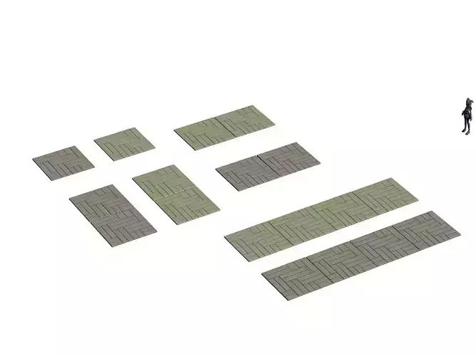 Ancient capital building - floor tiles 03