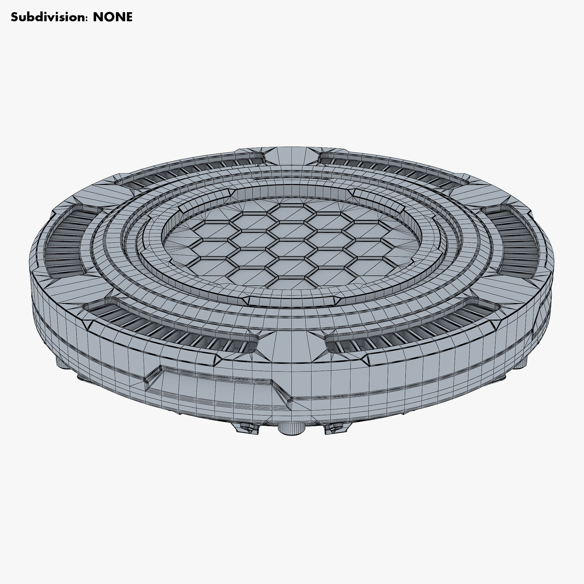 Land Mine Sci Fi v 1 3D model_10