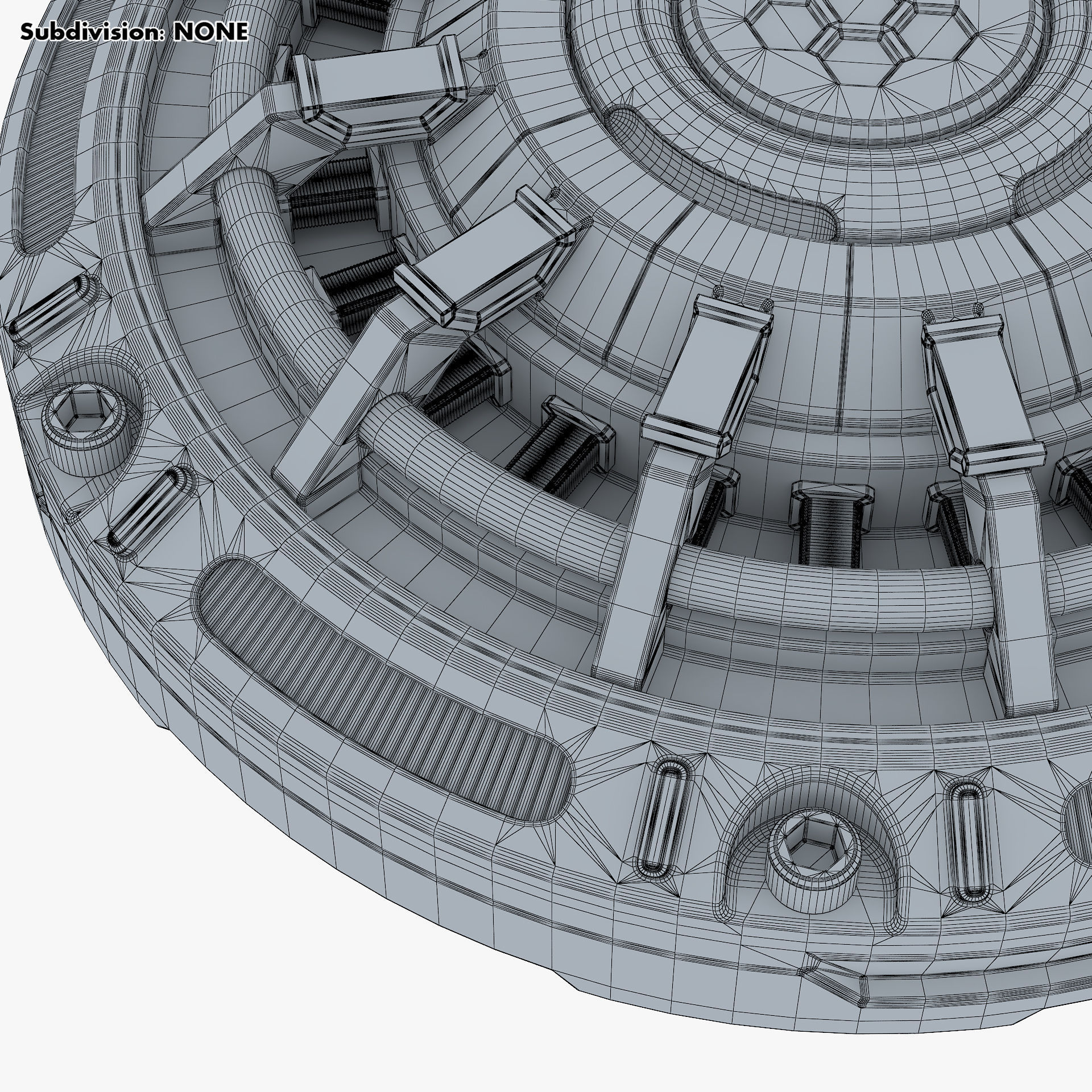 Land Mine Sci Fi v 1 3D model_16