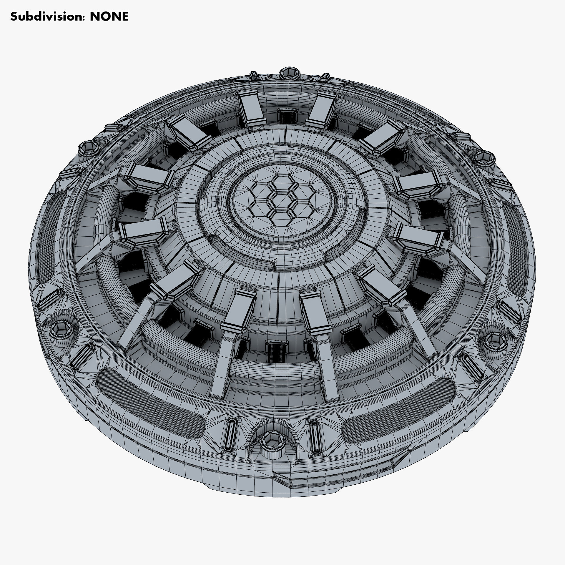 Land Mine Sci Fi v 1 3D model_9
