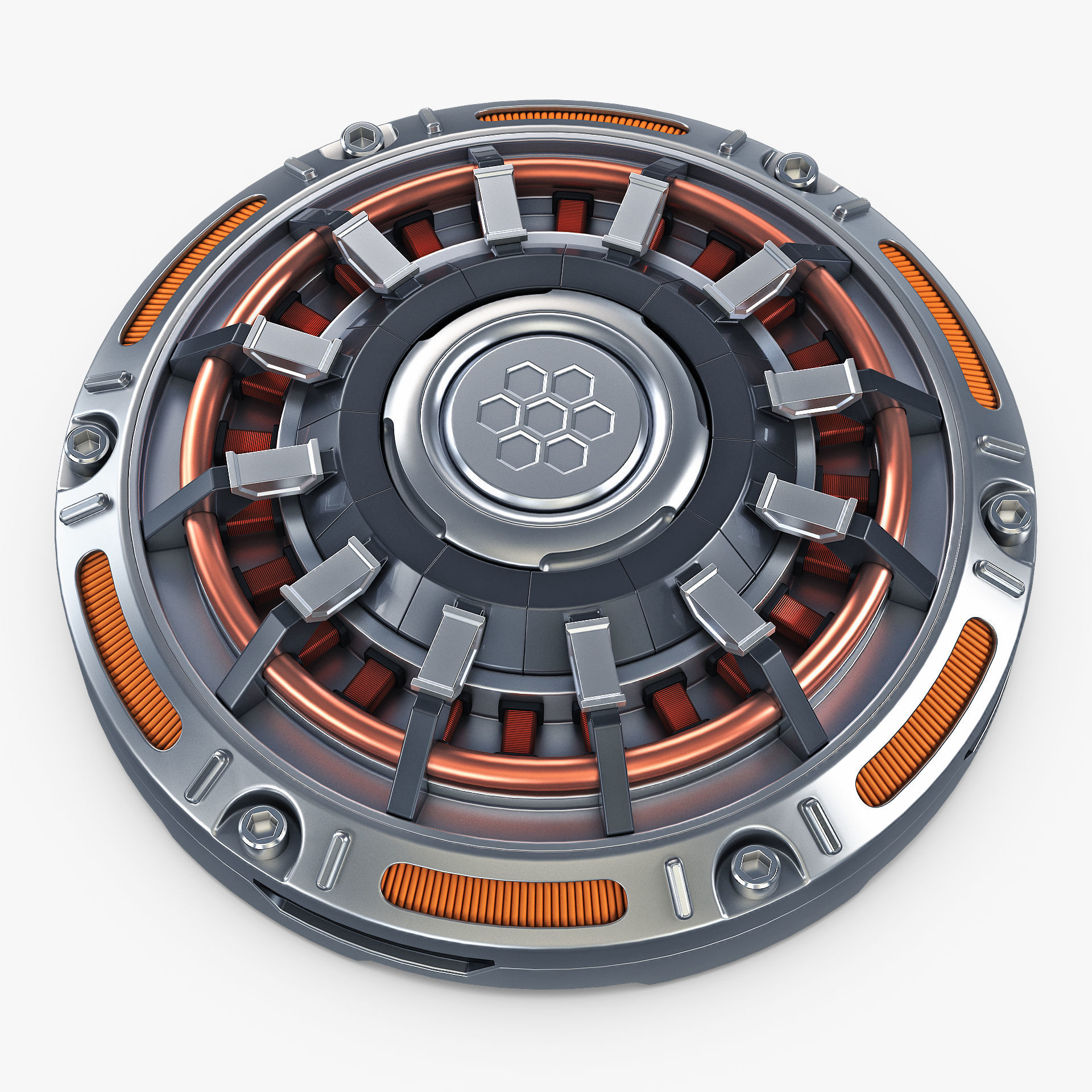 Land Mine Sci Fi v 1 3D model_2