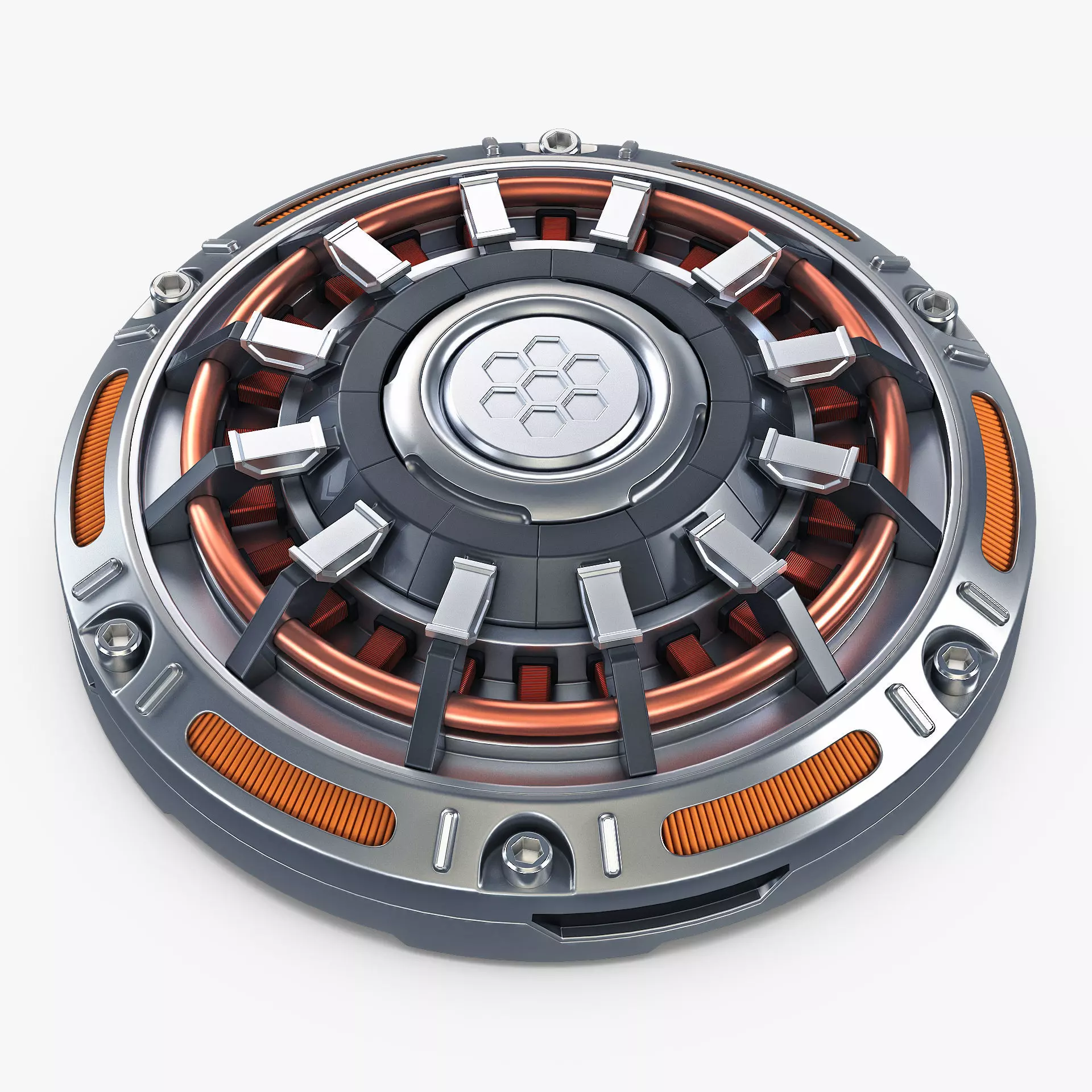 Land Mine Sci Fi v 1 3D model_0