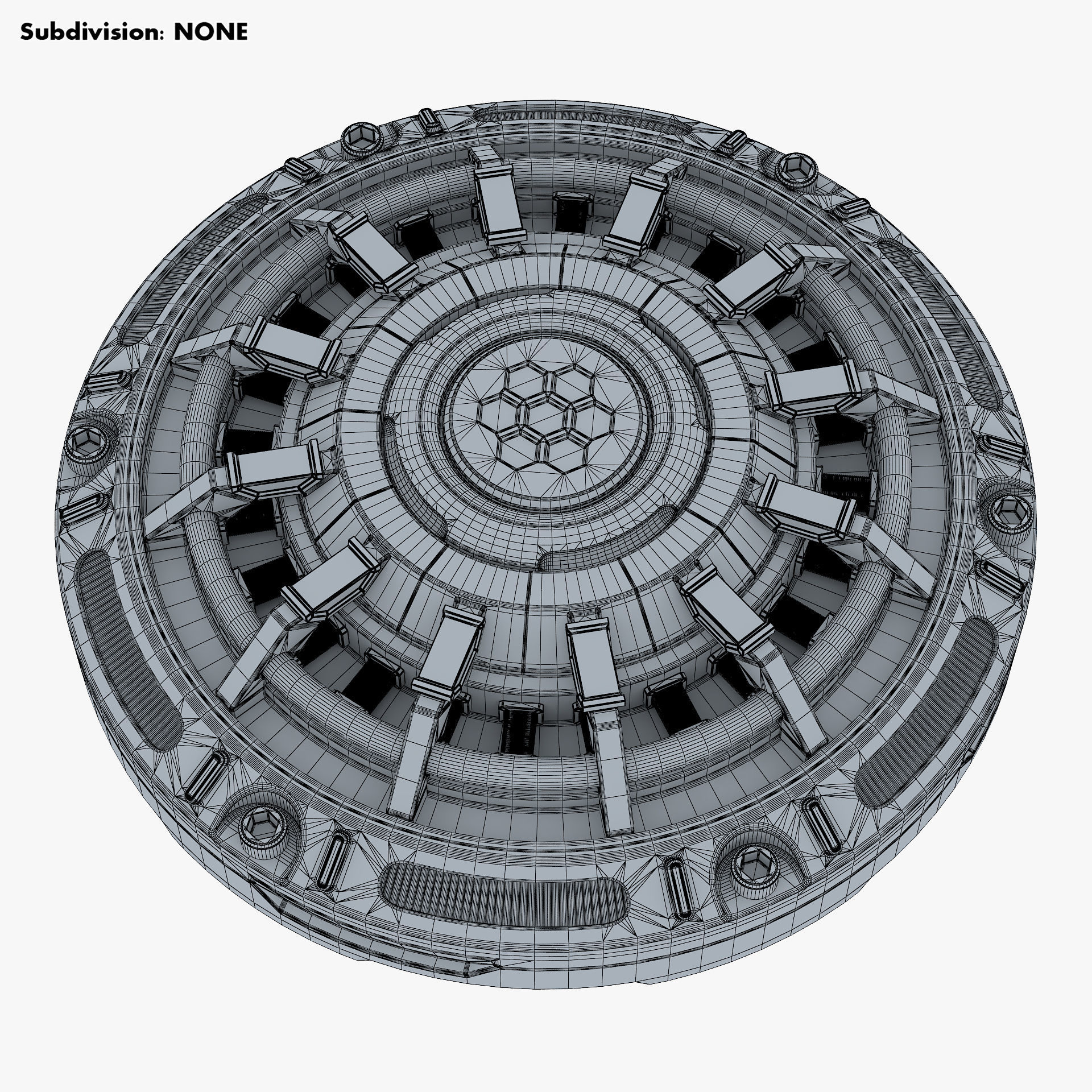 Land Mine Sci Fi v 1 3D model_11
