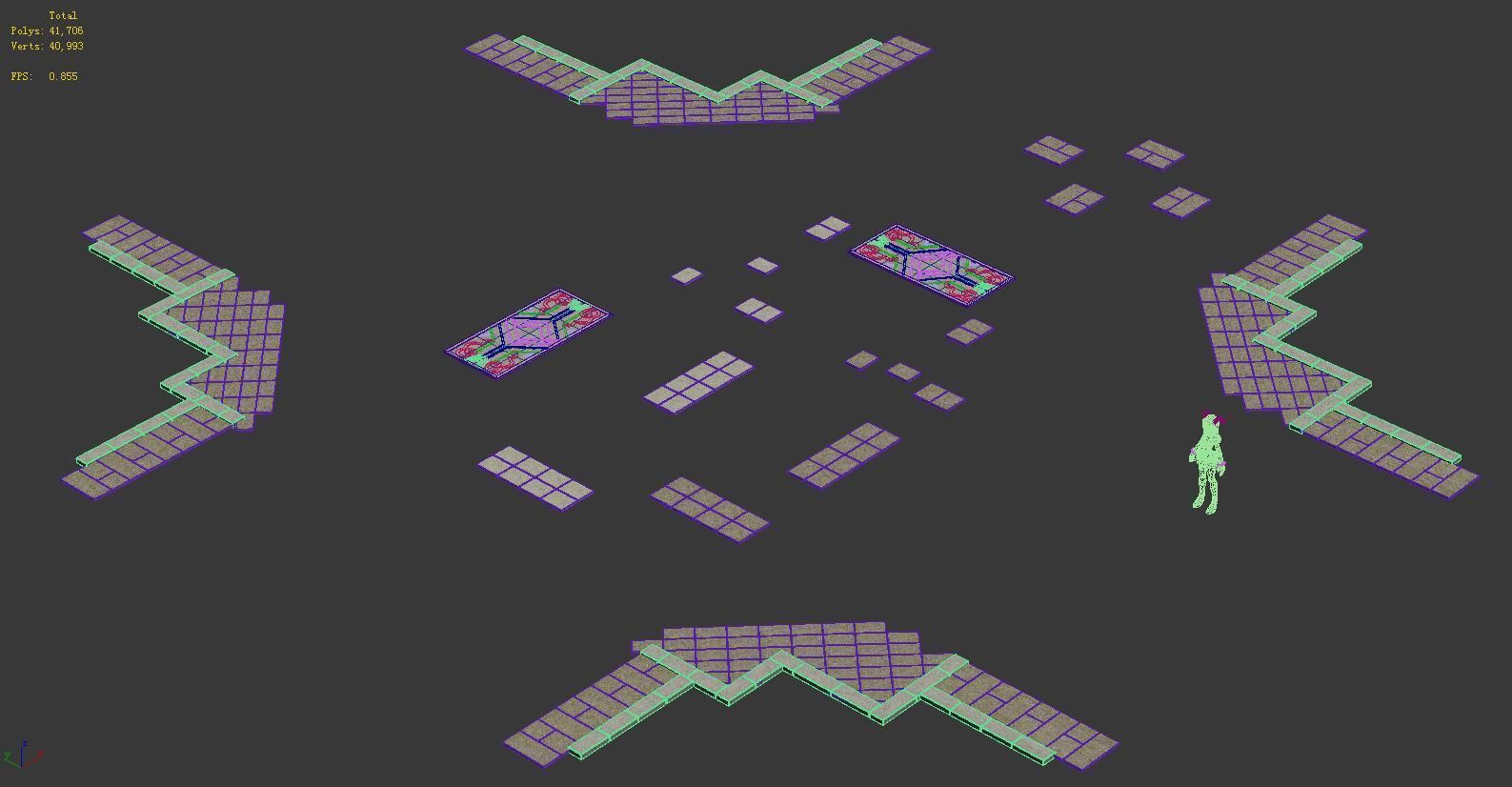 Ancient Capital Building - Floor Tile 05 3D model_2