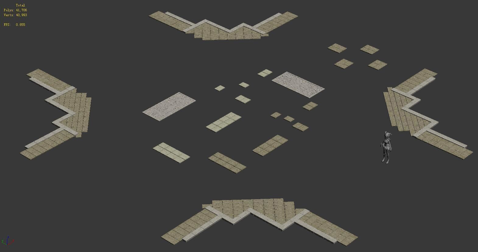 Ancient Capital Building - Floor Tile 05 3D model_3