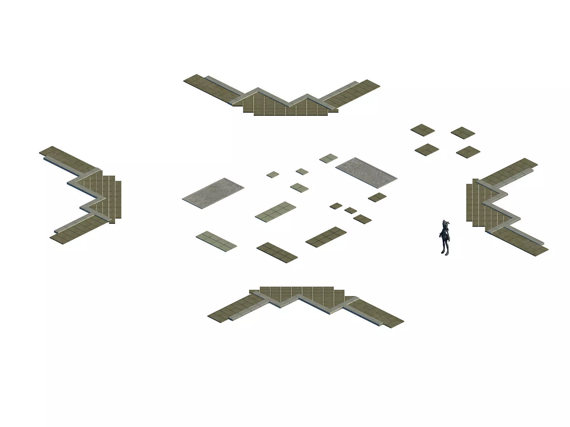 Ancient Capital Building - Floor Tile 05 3D model_0