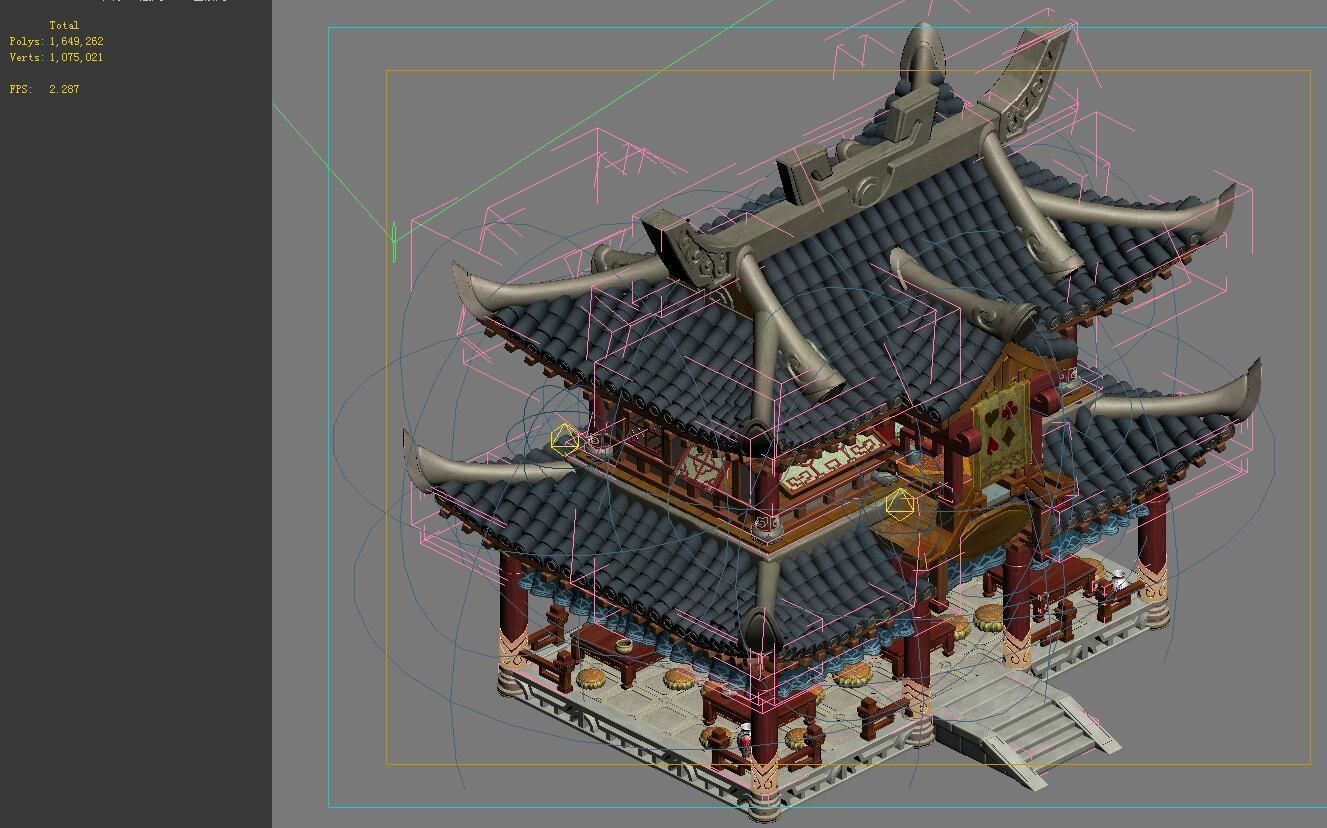 Ancient Capital Architecture - Chess Hall 3D model_3