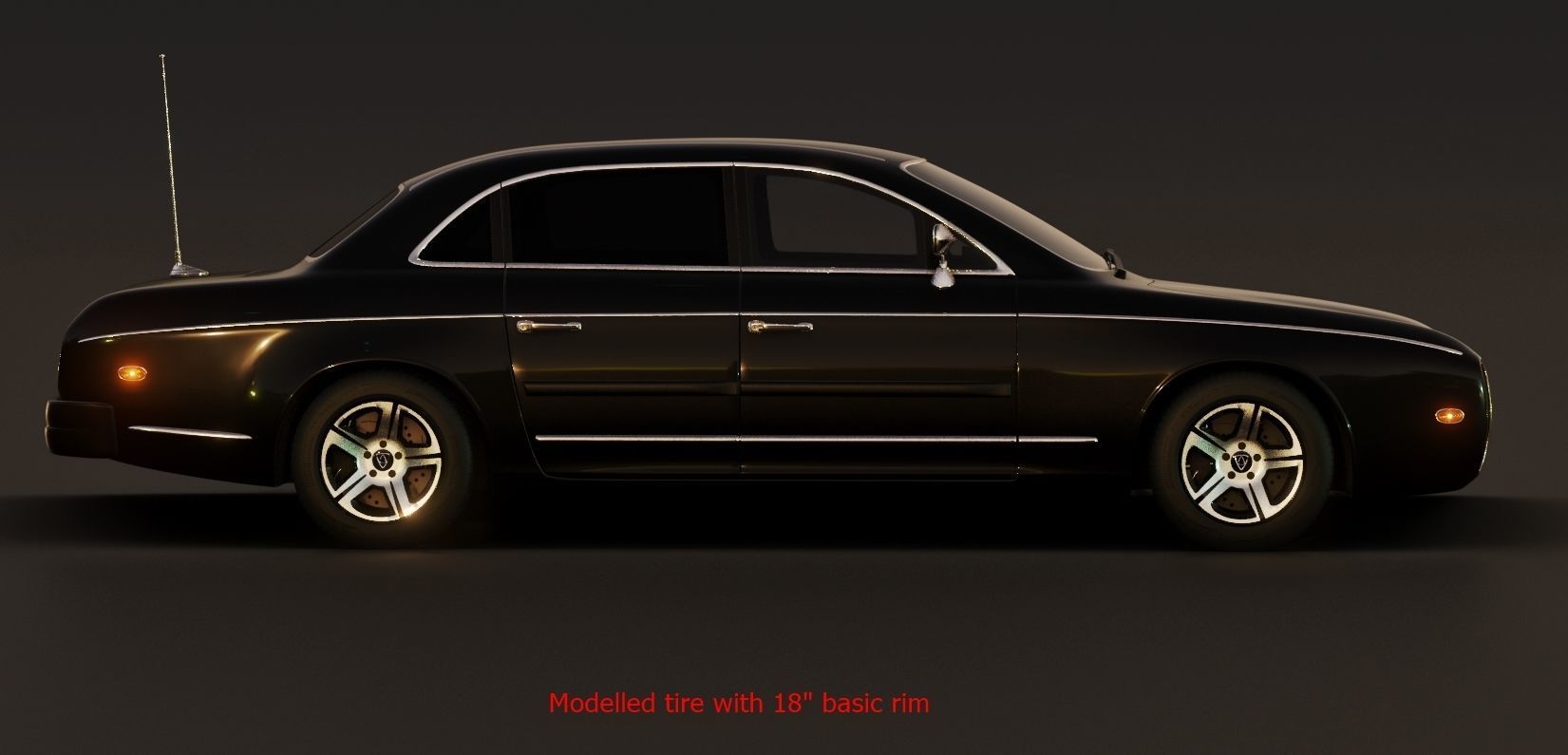 Affekta 300 Old timer concept car best of design game ready HD Low-poly 3D model_20