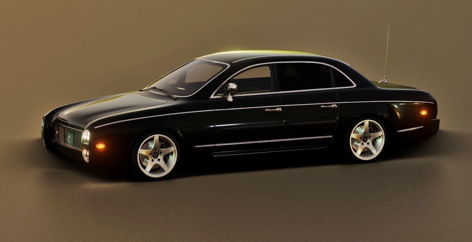 Affekta 300 Old timer concept car best of design game ready HD Low-poly 3D model_23