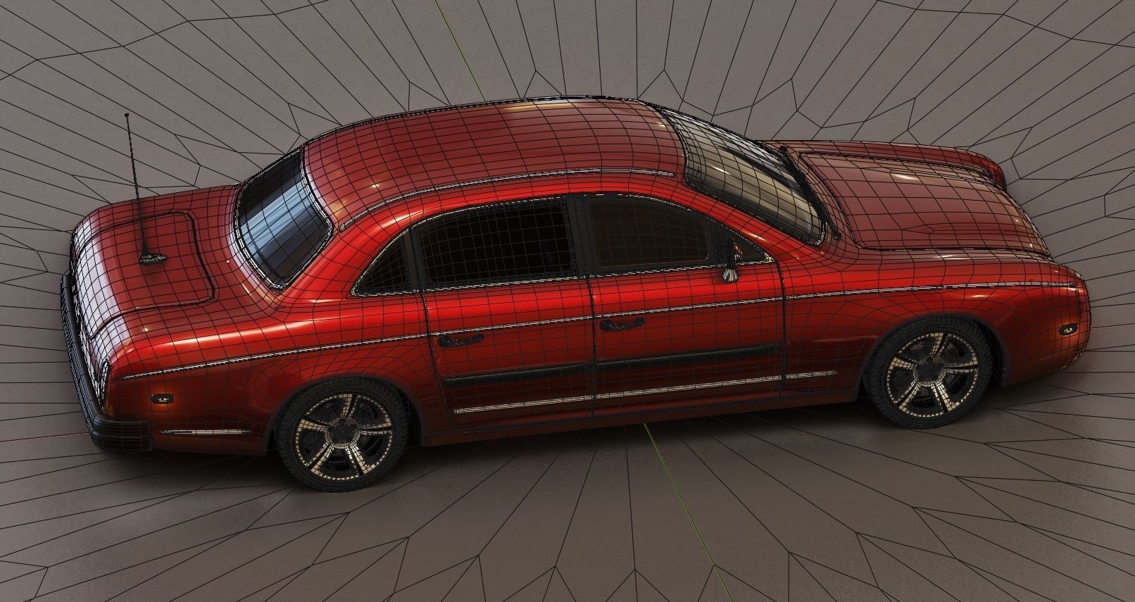 Affekta 300 Old timer concept car best of design game ready HD Low-poly 3D model_41