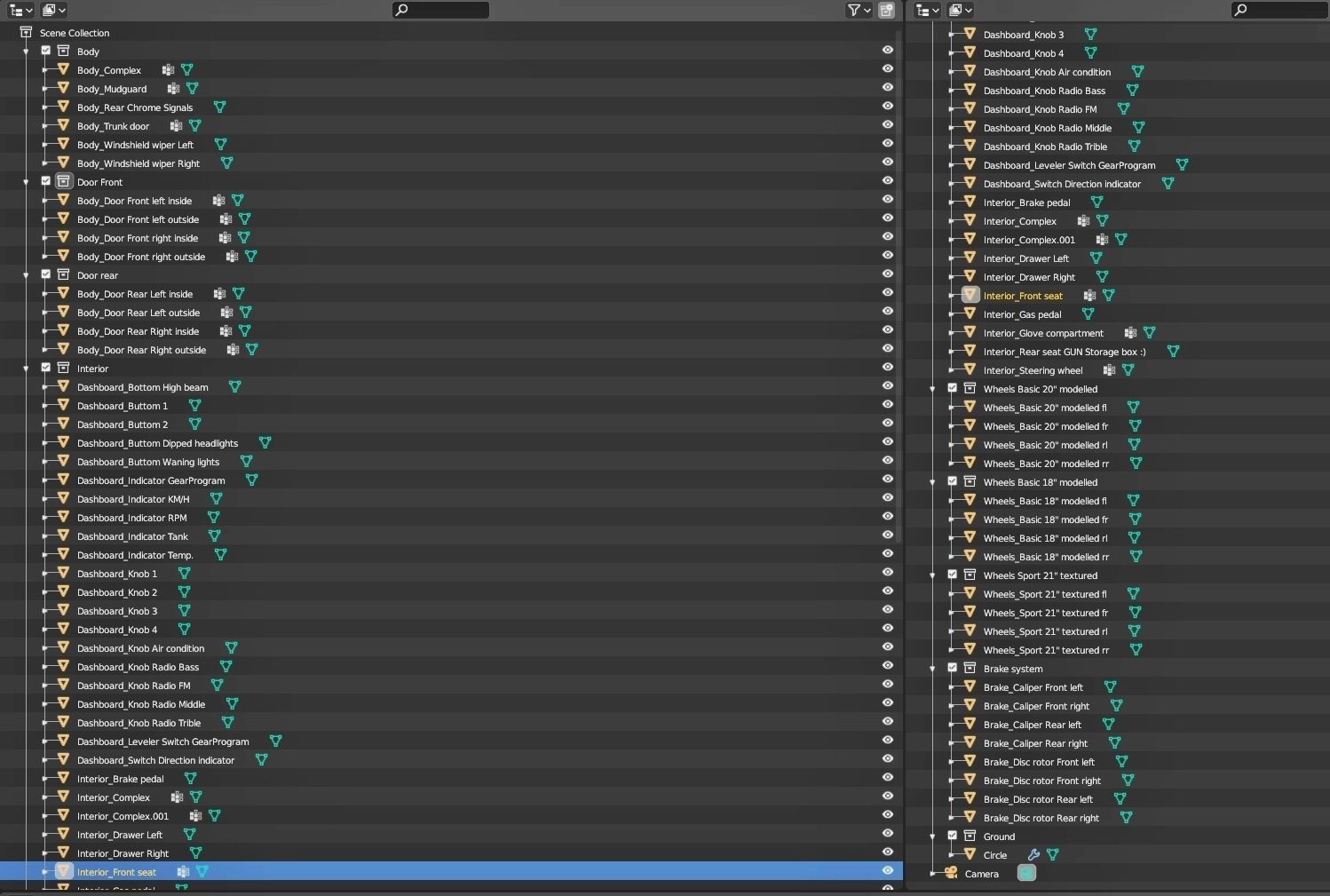 Affekta 300 Old timer concept car best of design game ready HD Low-poly 3D model_44