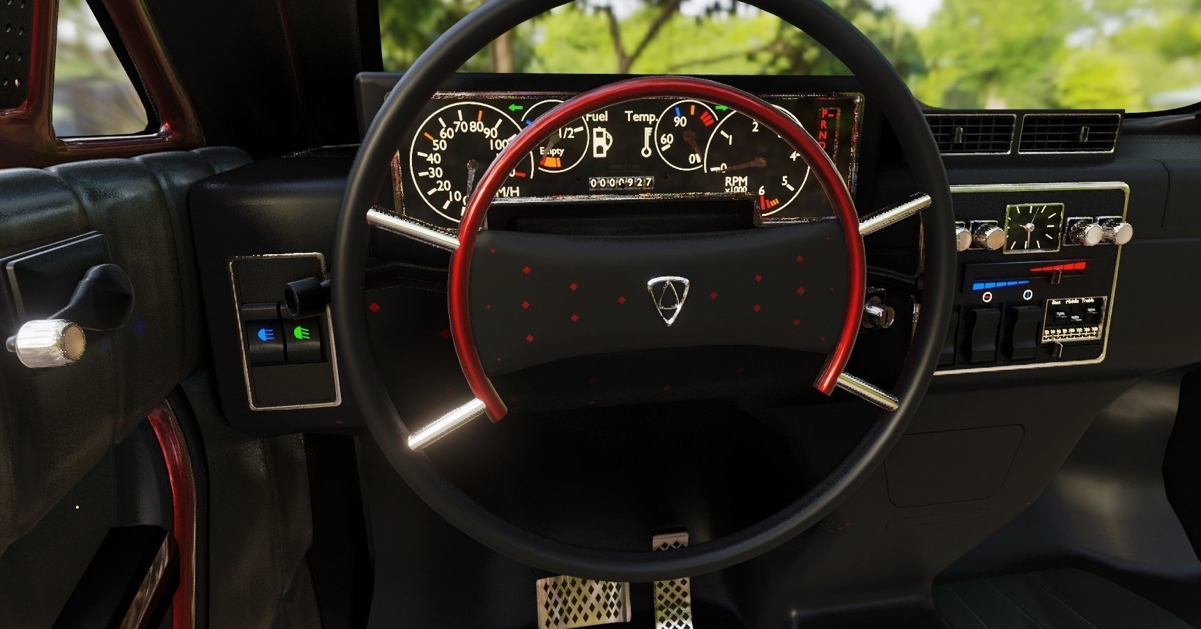 Affekta 300 Old timer concept car best of design game ready HD Low-poly 3D model_13