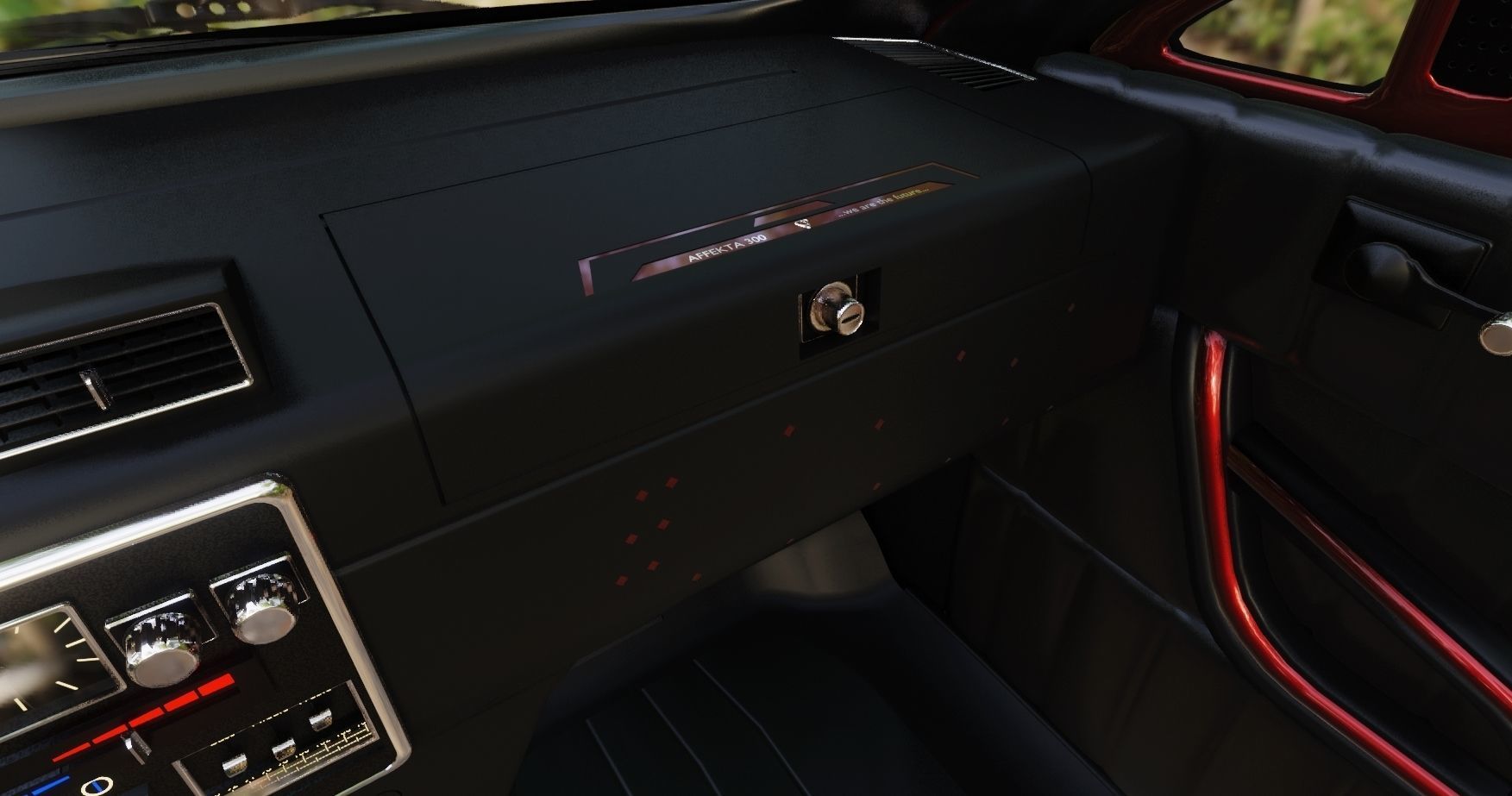 Affekta 300 Old timer concept car best of design game ready HD Low-poly 3D model_14