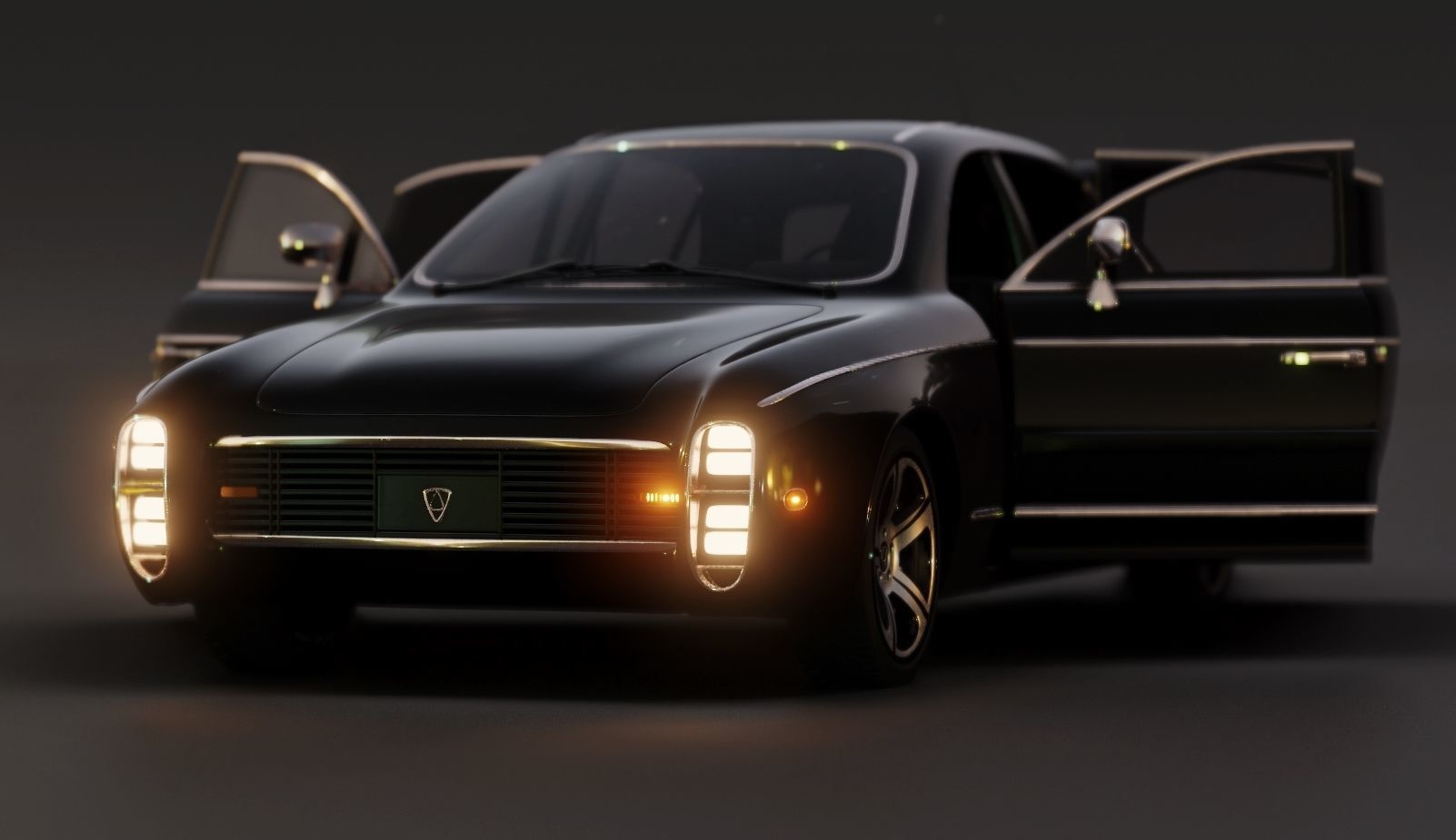 Affekta 300 Old timer concept car best of design game ready HD Low-poly 3D model_18