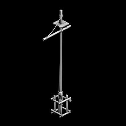 Ancient buildings - shops advertising planes 3D model_2