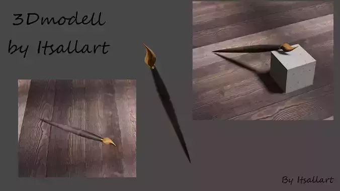 Paintbrush 3D-modelle 
