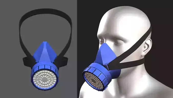 Gas mask protection futuristic technology armor 
