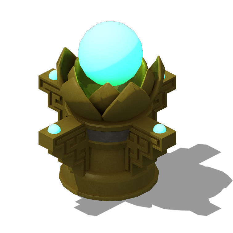 Ghost town - small light pillars 3D model_1