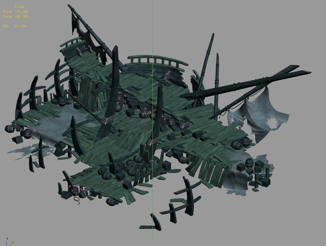 Seabed Wreck - Camp House 3D model_4