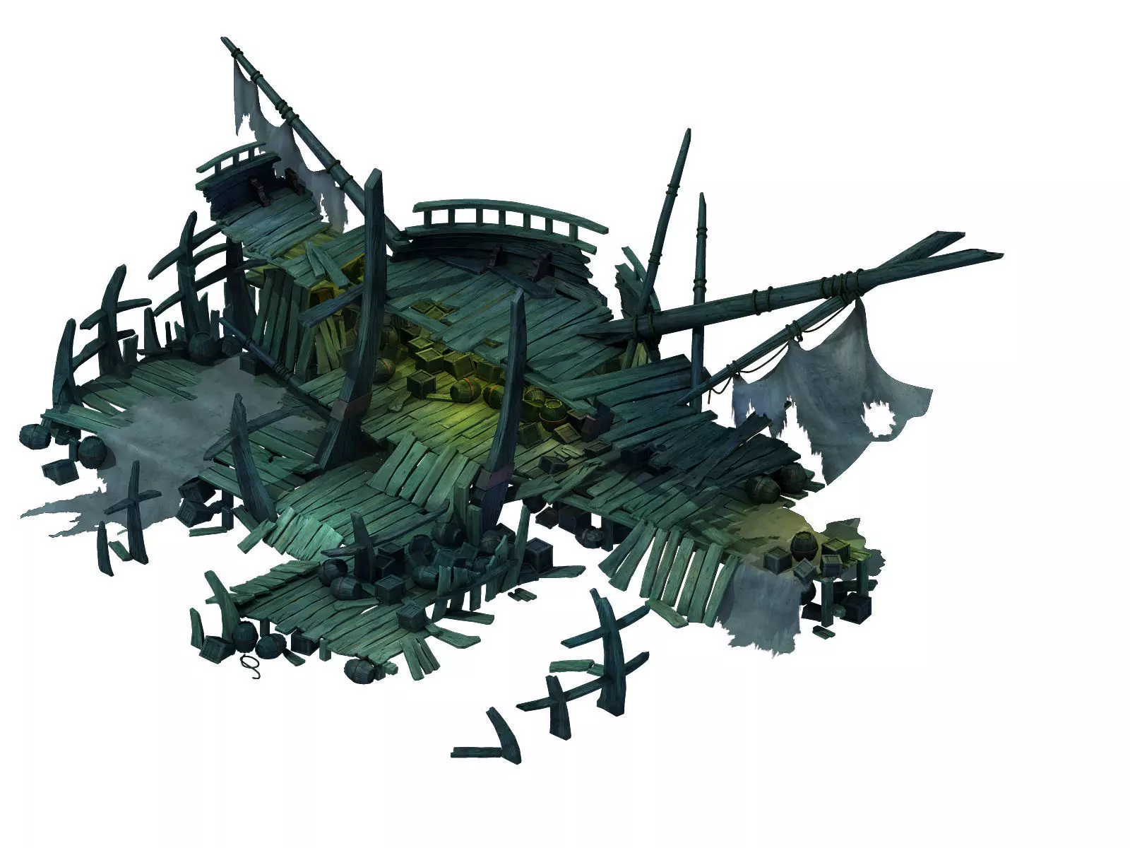 Seabed Wreck - Camp House 3D model_0