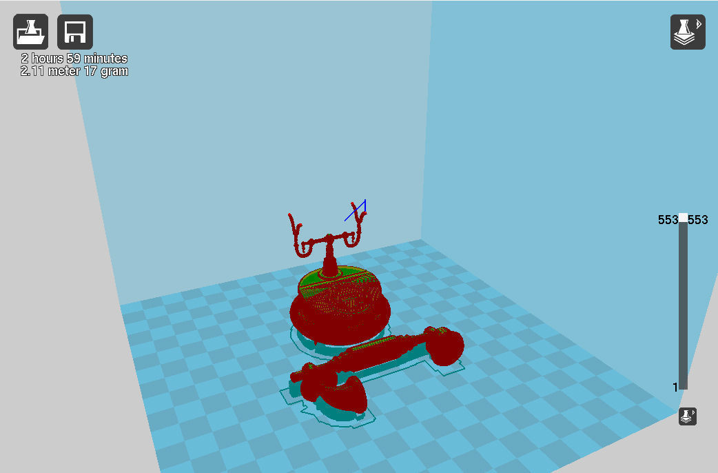 telephone 3D print model_7