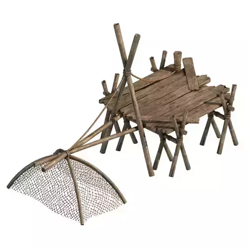 River side - fishing device 01